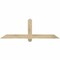 Ekena Millwork Eugene Rough Sawn Timber Gable Bracket, Douglas Fir, 60"W x 20"H x 4"D x 4"F, 8/12 Pitch GBW060X20X0404EUG00RDF - alternate 1